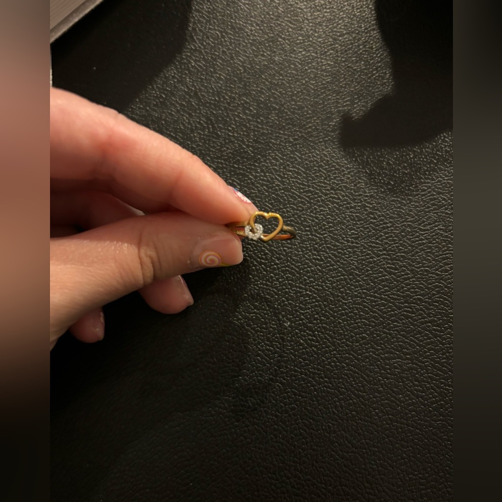 10k gold heart ring